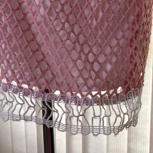 Pink mesh mini dress - Picture 4 of 9
